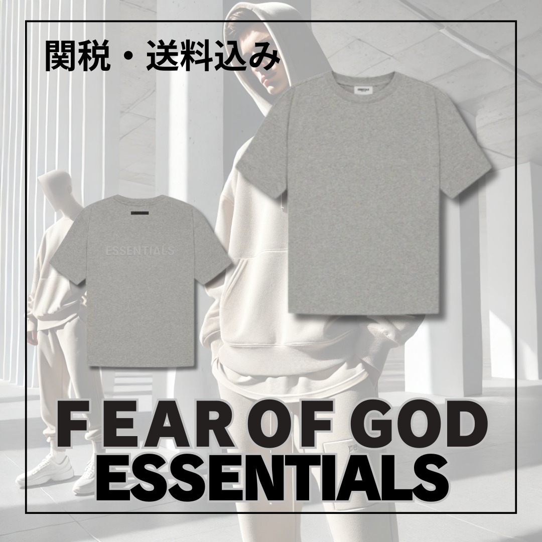 関税込み＊FEAR OF GOD ESSENTIALS＊SS21 背面ロゴ 半袖 Tシャツ