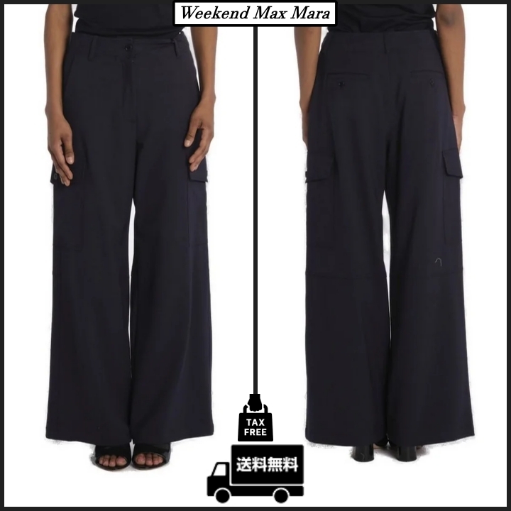 【Weekend Max Mara】HIDALGO ウール混 カーゴパンツ
