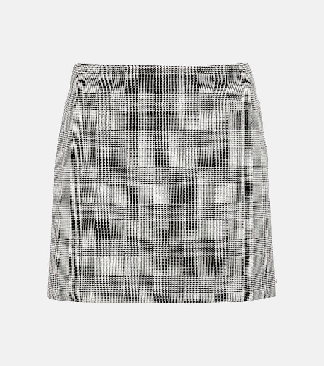 【Sportmax】ベビー Houndstoothウールブレンドミニスカート