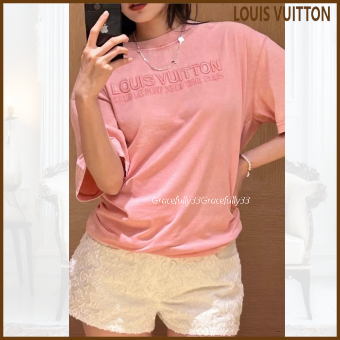 【ヴィンテージスタイル】LOUIS VUITTONウォッシュドリブTシャツ