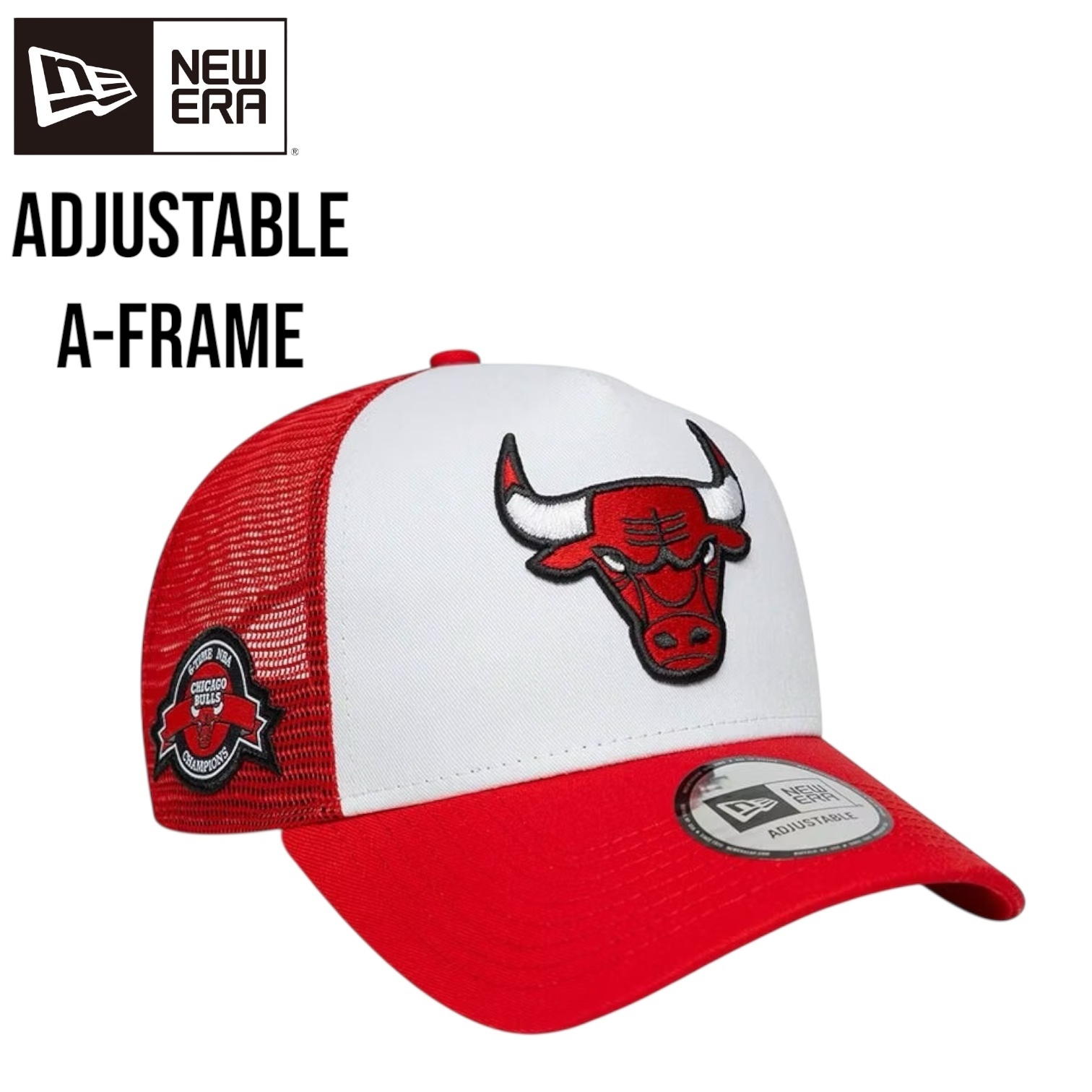 NEWERA ブルズ A-Frame ニューエラ メッシュ トラッカー RED