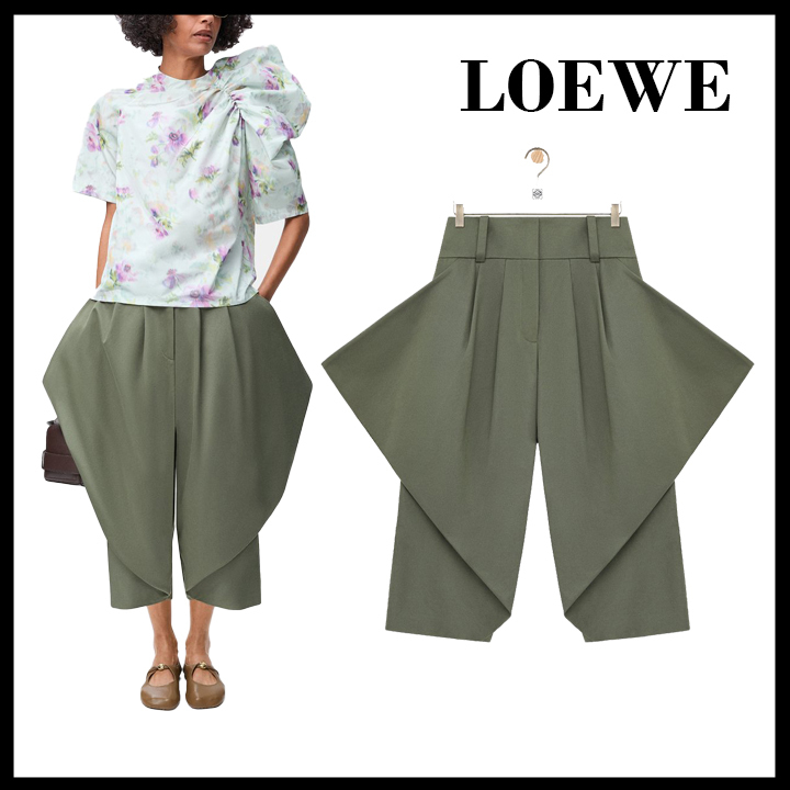 LOEWE直営店中厚コットンツイルパンツ