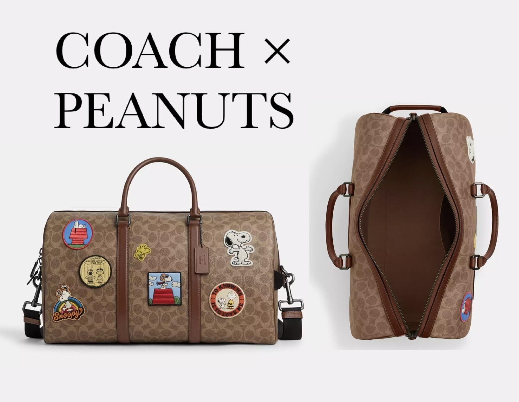 【COACH X PEANUTS】機内持ち込み可 ベンチュラー バッグ パッチ