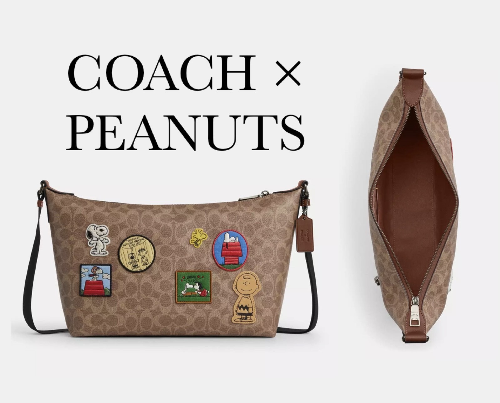 【COACH X PEANUTS】クロスボディ バッグ パッチ スヌーピー