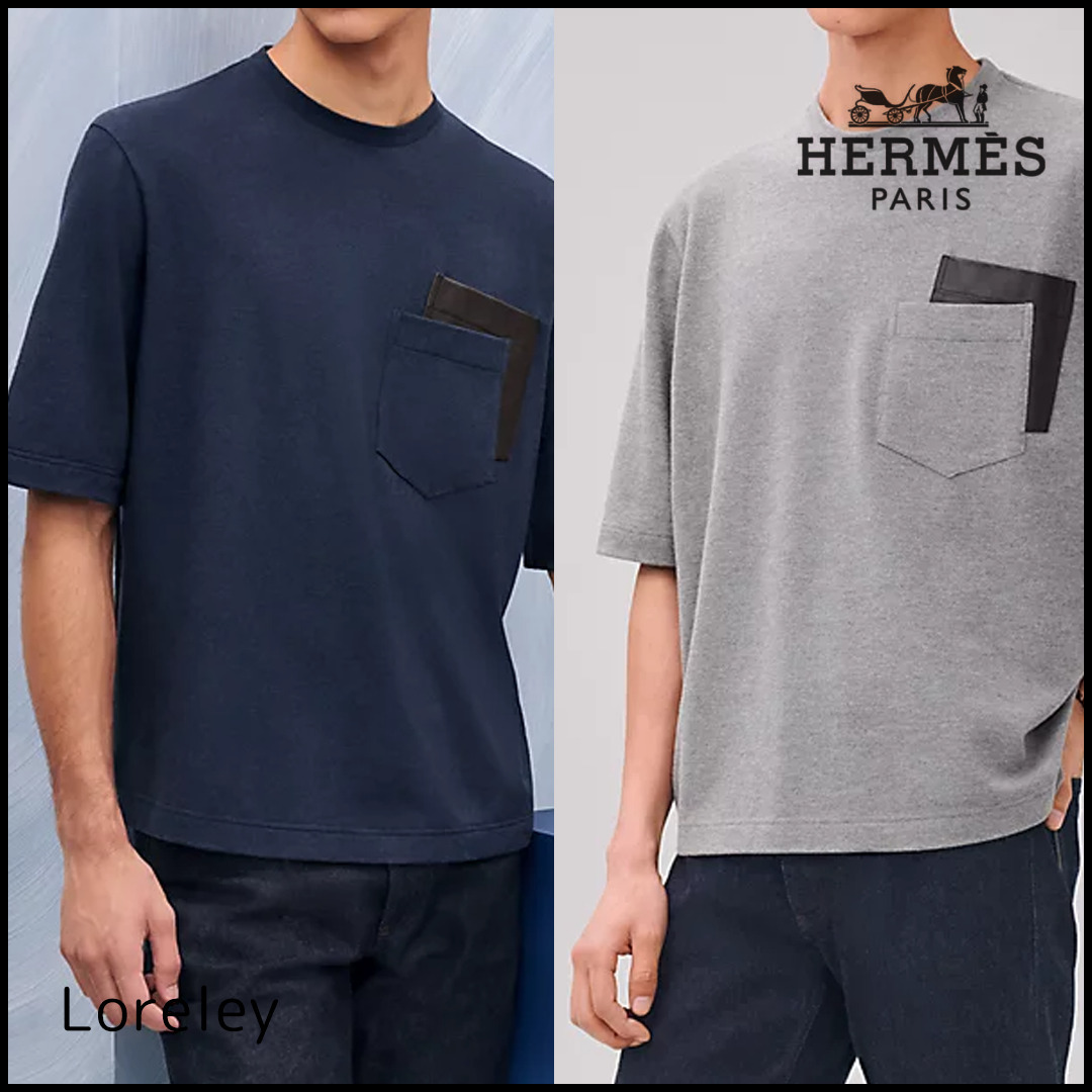 HERMES HERMES ポケット付き Tシャツ