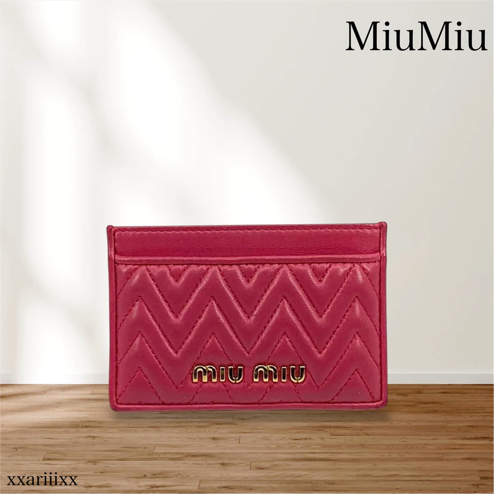 ◆NEW◆MiuMiu◆ MATELASSE カードケース