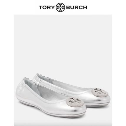 シルバー（銀色）系 23.5cm Tory Burch(トリーバーチ) フラット