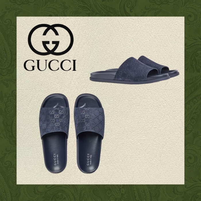 GUCCI メンズミュール GGスエード