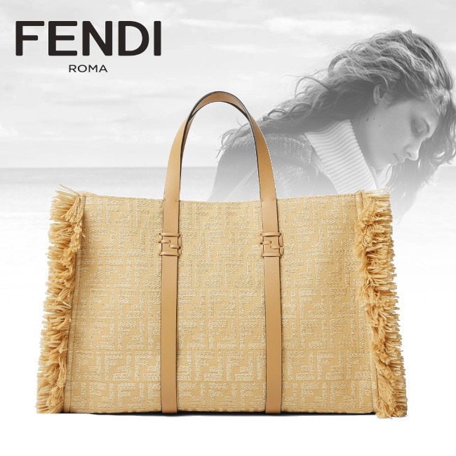 正規店買付【FENDI】ジャカード生地 サマー バッグ
