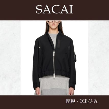 ボンバージャケット sacai(サカイ) ジャケット(レディース