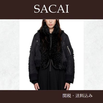 ボンバージャケット sacai(サカイ) ジャケット(レディース