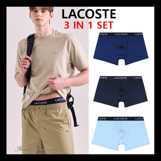[LACOSTE] Men's Microfiber Touch Drawers ★すぐ品切れ★