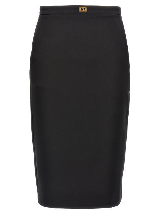 スカート ELISABETTA FRANCHI Women Mid Skirts GO09951E2110 Black
