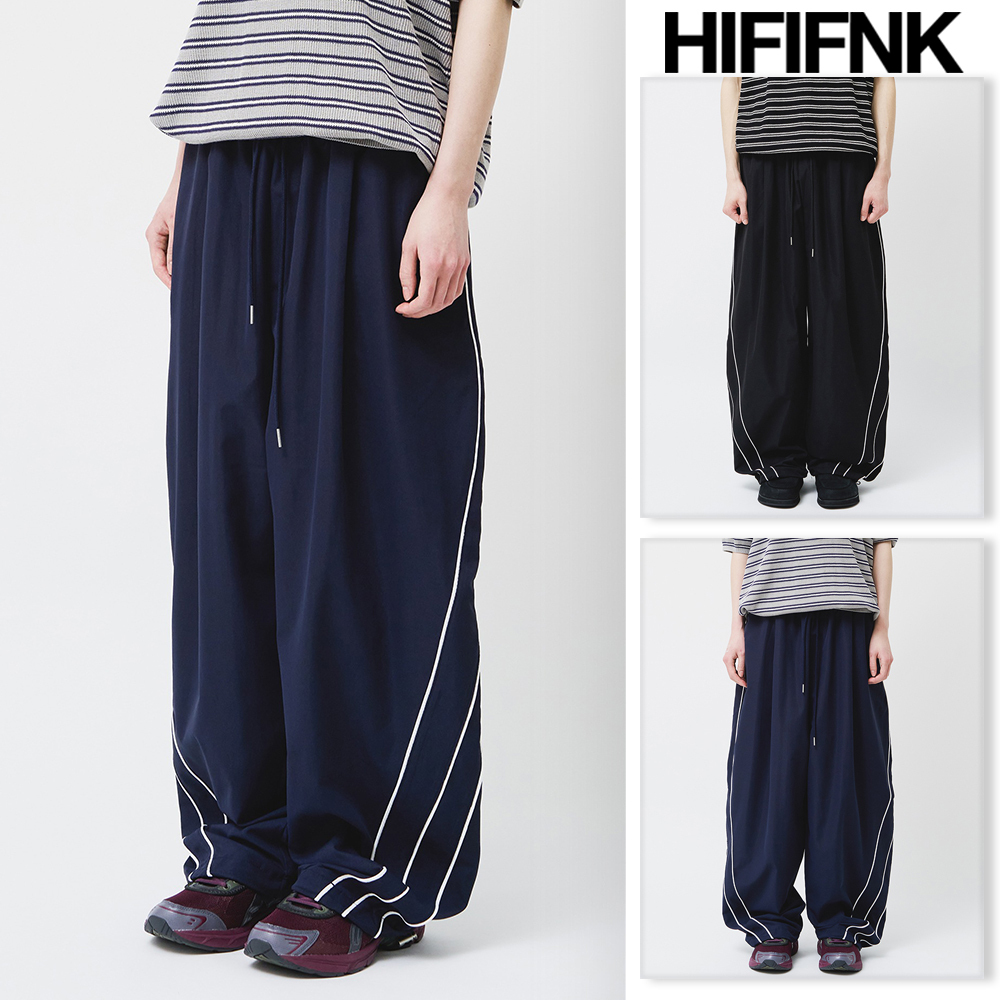 【HI FI FNK】Triple Piping Wide Pants
