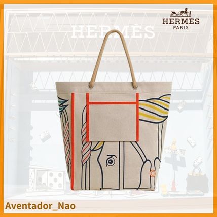 【スタイリッシュと実用性の融合】HERMES ビーチバッグ タラサ 機能性抜群◎】HERMES 《Tigre a l'Ananas》ビーチバック