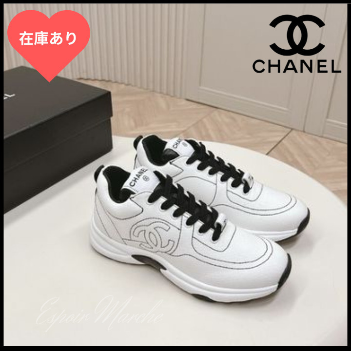 【シンプルで可愛い♪】CHANEL スニーカー メンズにも☆