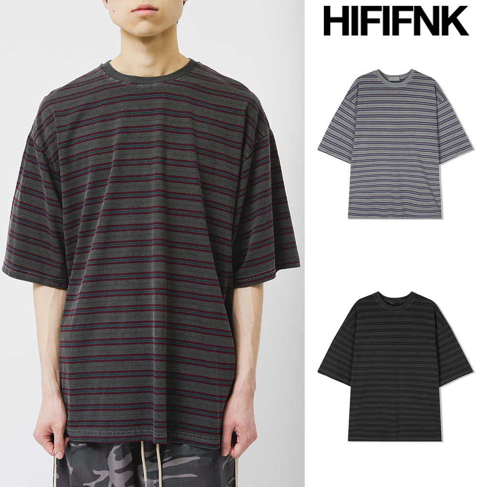 【HI FI FNK】Pepper Pigment Striped Top