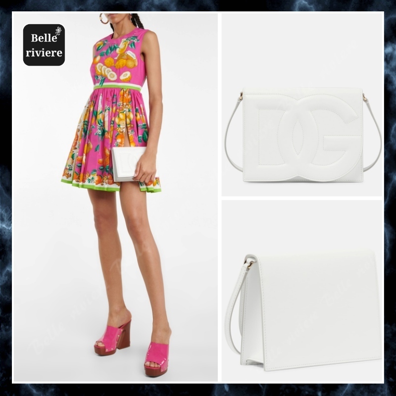 25SS new/Dolce & Gabbana DGレザーショルダーバッグ Bag White