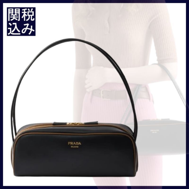 【PRADA】スイング スムースレザー ショルダーバッグ 関税込み