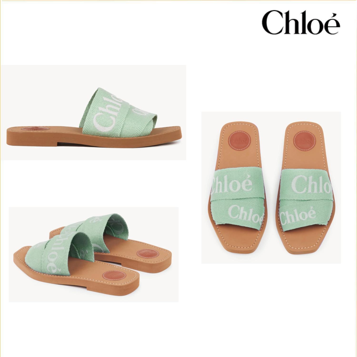 おすすめ☆Chloeウッディ フラット サンダル