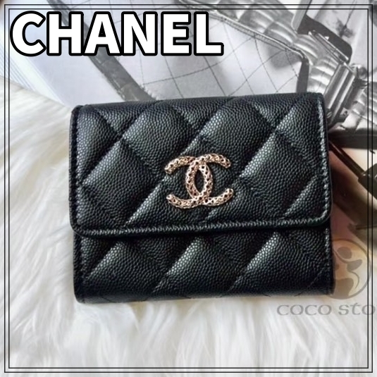 【王道】CHANEL 25ss 財布 三つ折り財布