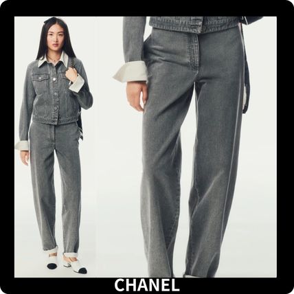 【25AW】新作♡CHANELウォッシュドデニム ジャケット - ウォッシュド デニム、ブルー — ファッション