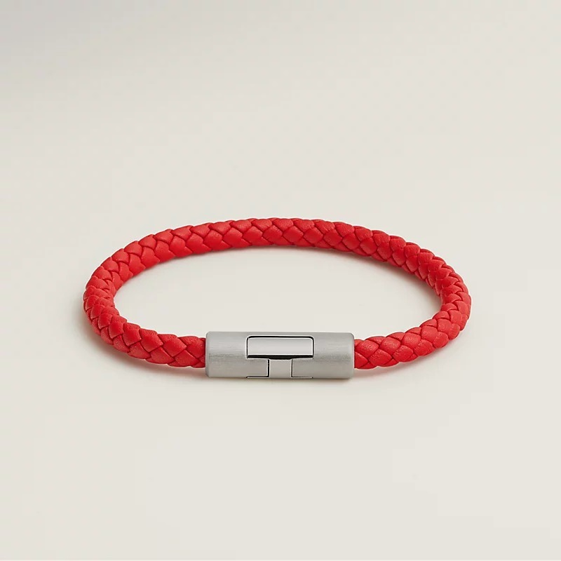 《ギフトにもおすすめ♪4色》HERMES レザーブレスレット パズルH