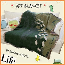 Blanche House ☆ green Paradise art blanket
