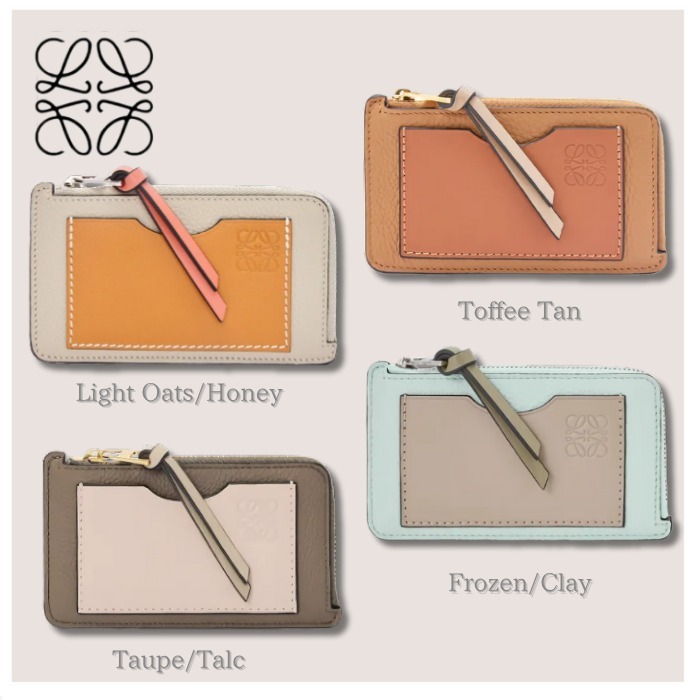 【色で魅せる上質レザー】LOEWE コインカードホルダー 4色展開