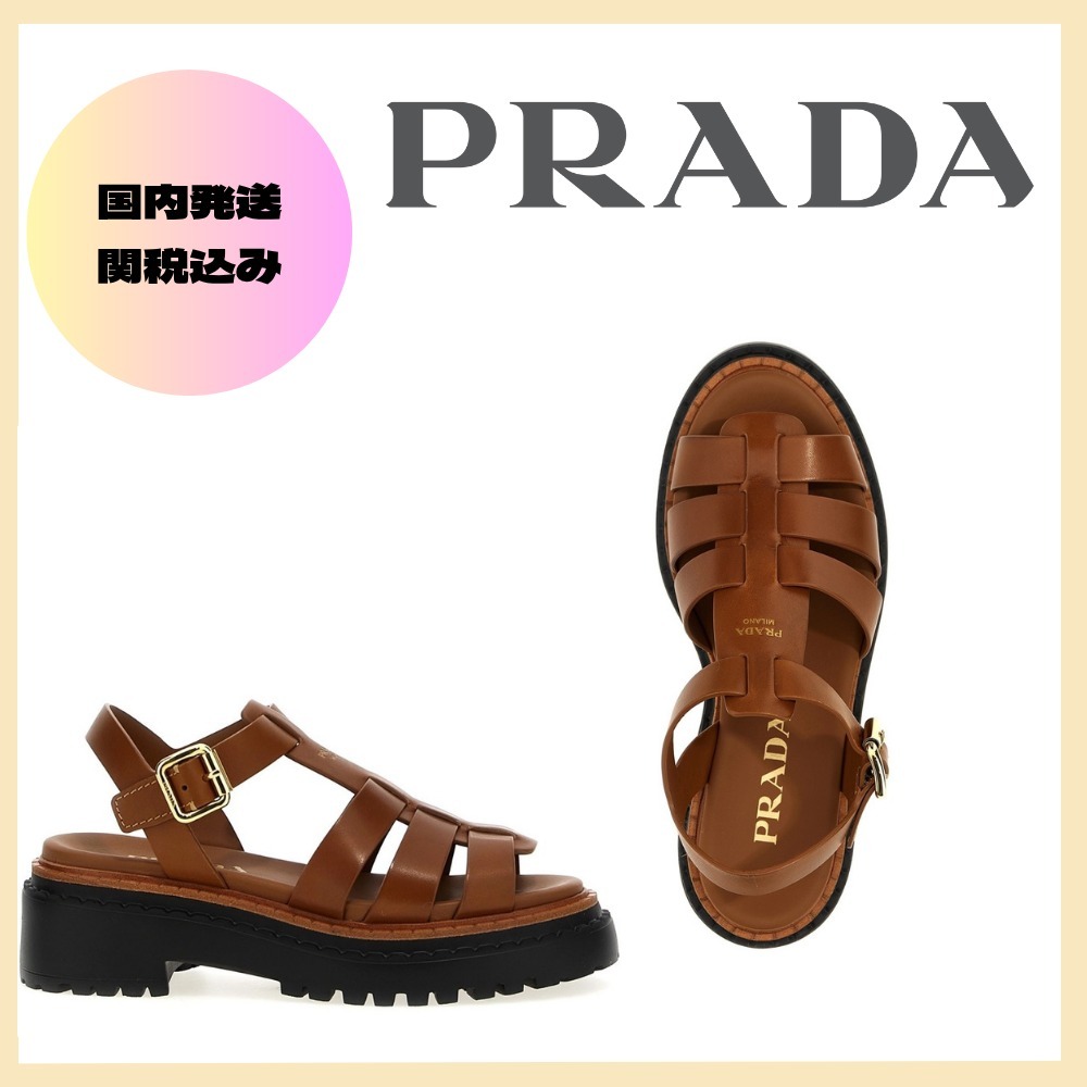 PRADA 'Monolith' sandals レディース サンダル・ミュール