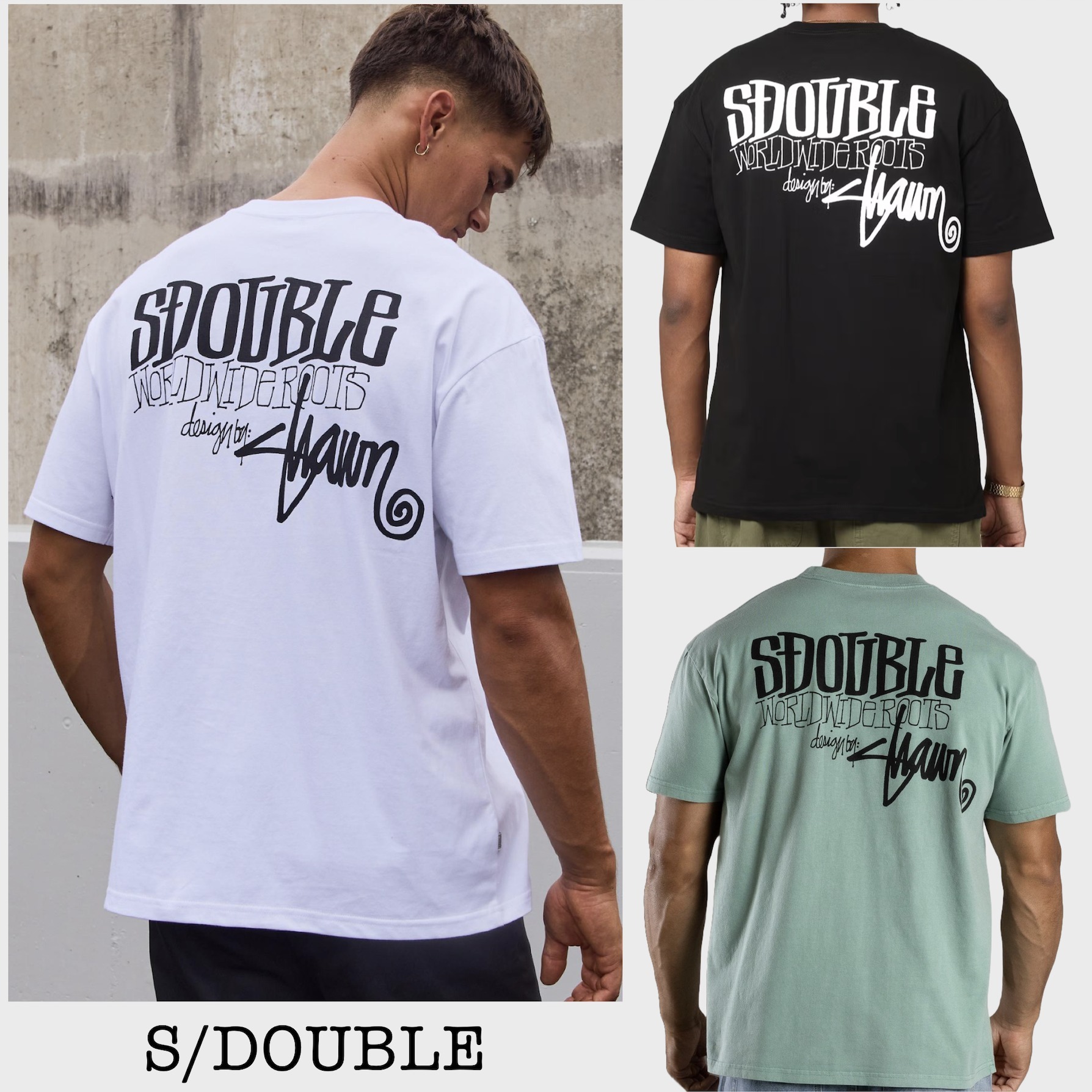 ◆S/Double◆ World Wide Roots T-Shirt グラフィック Tシャツ