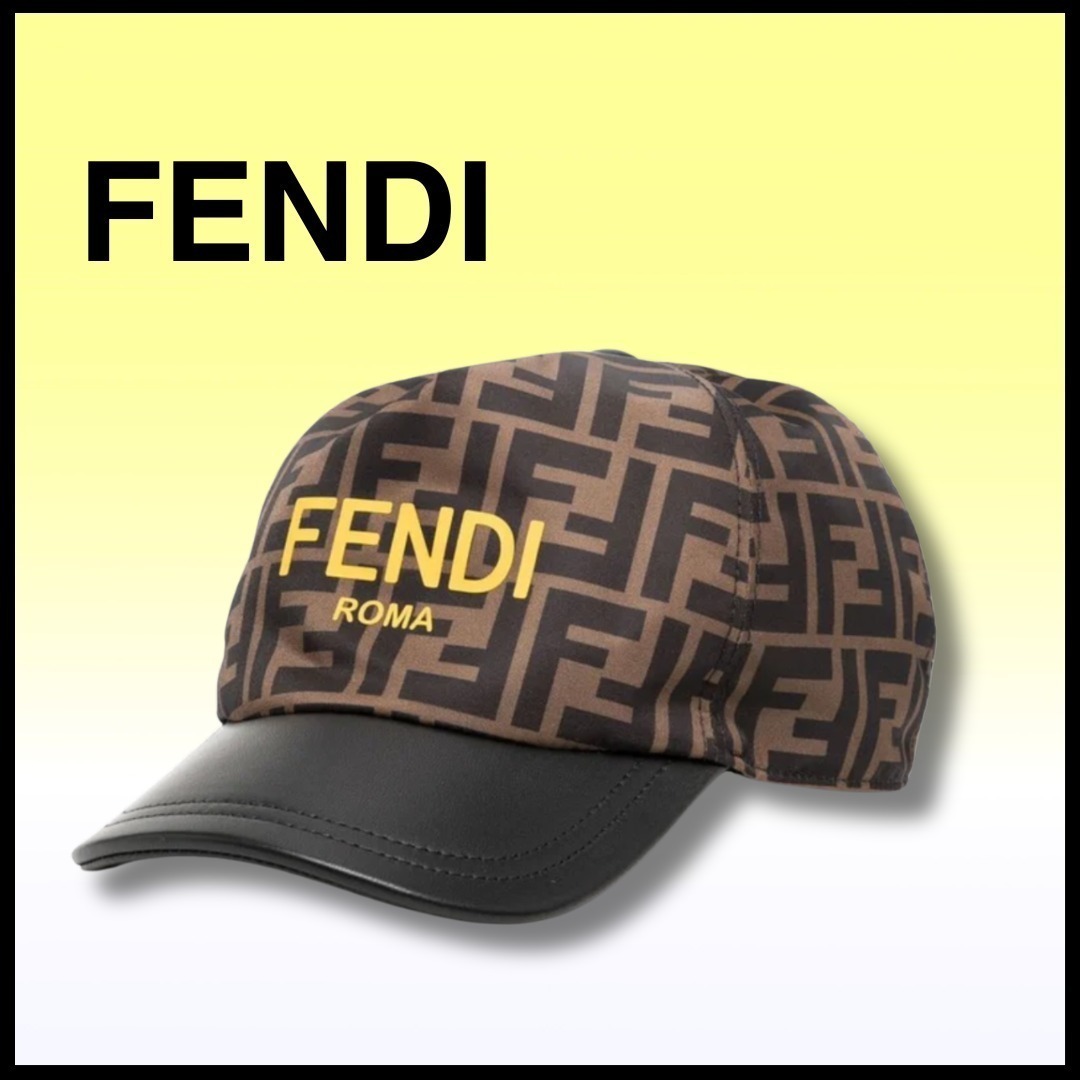 VIP【FENDI】キッズ FFロゴ ナイロンキャップ 帽子 ベースボール