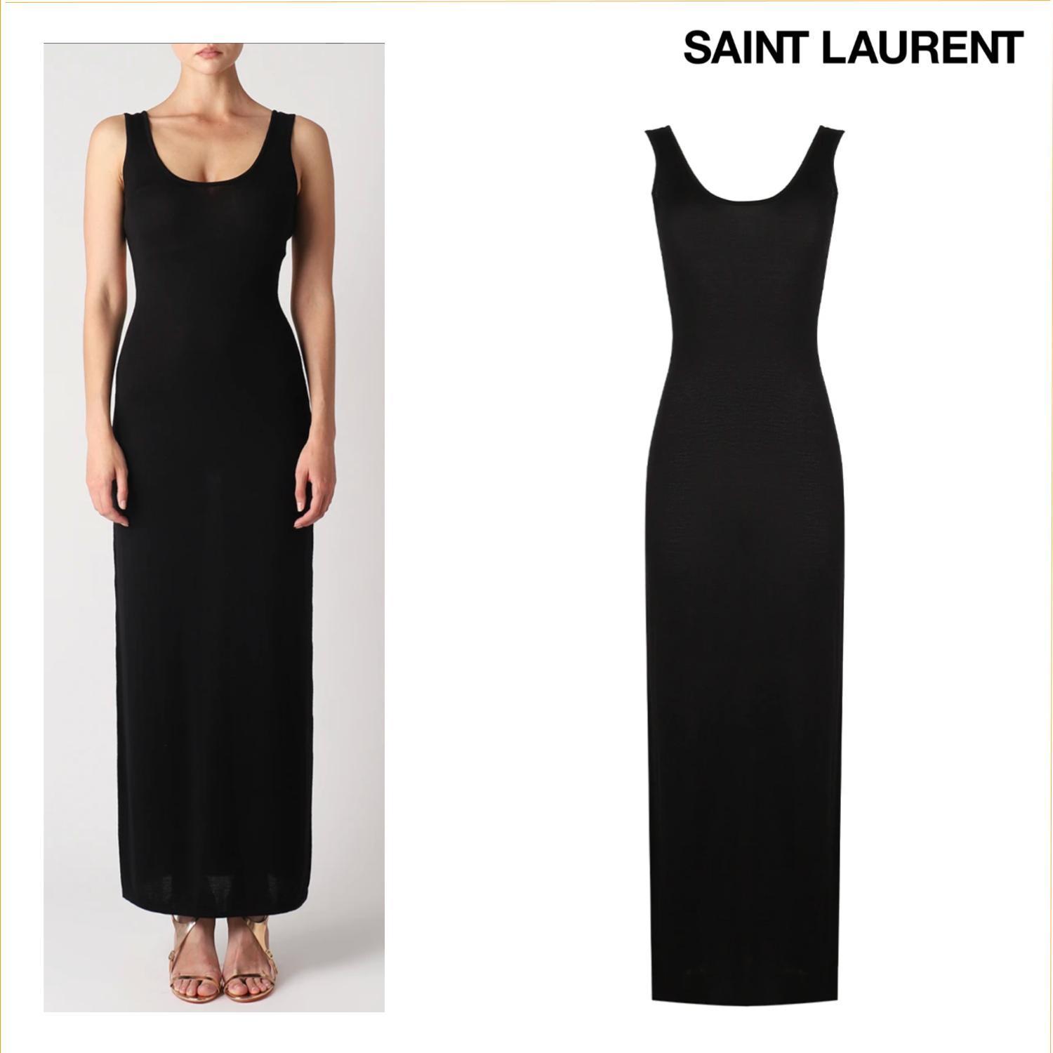 おすすめ☆Saint Laurentカットアウト ノースリーブ ドレス