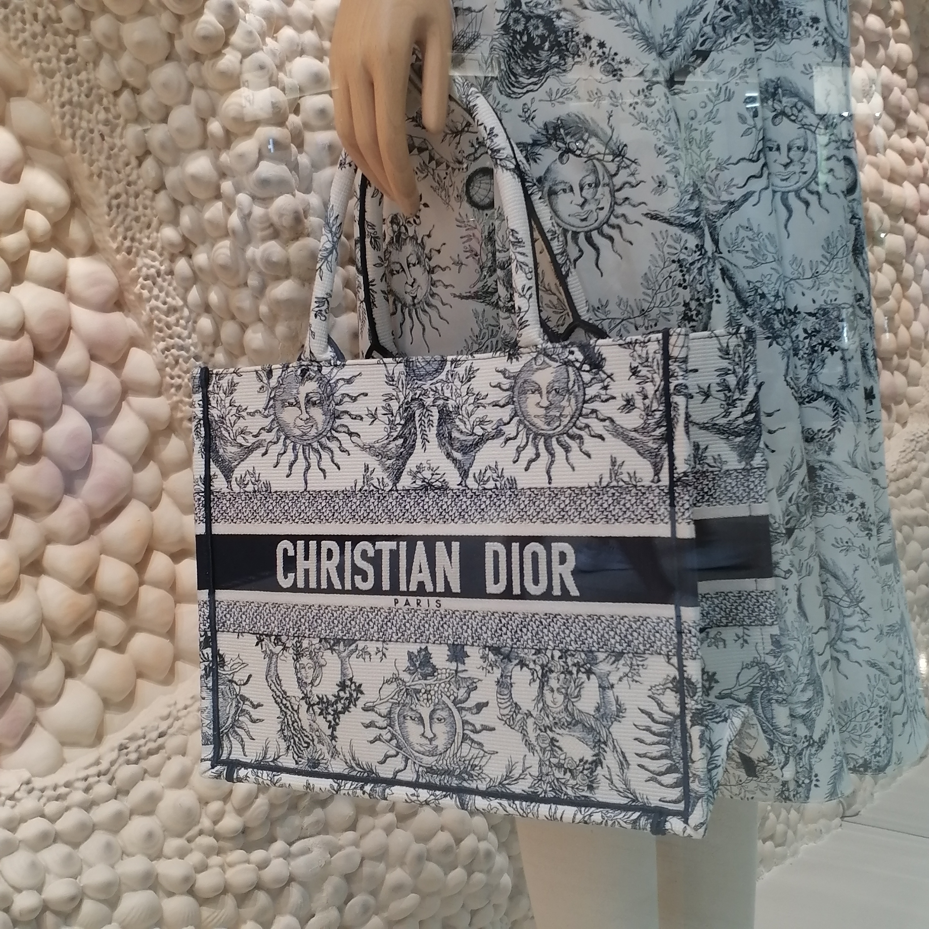 Dior ディオール Dior Book Tote バッグ ミディアム white&navy