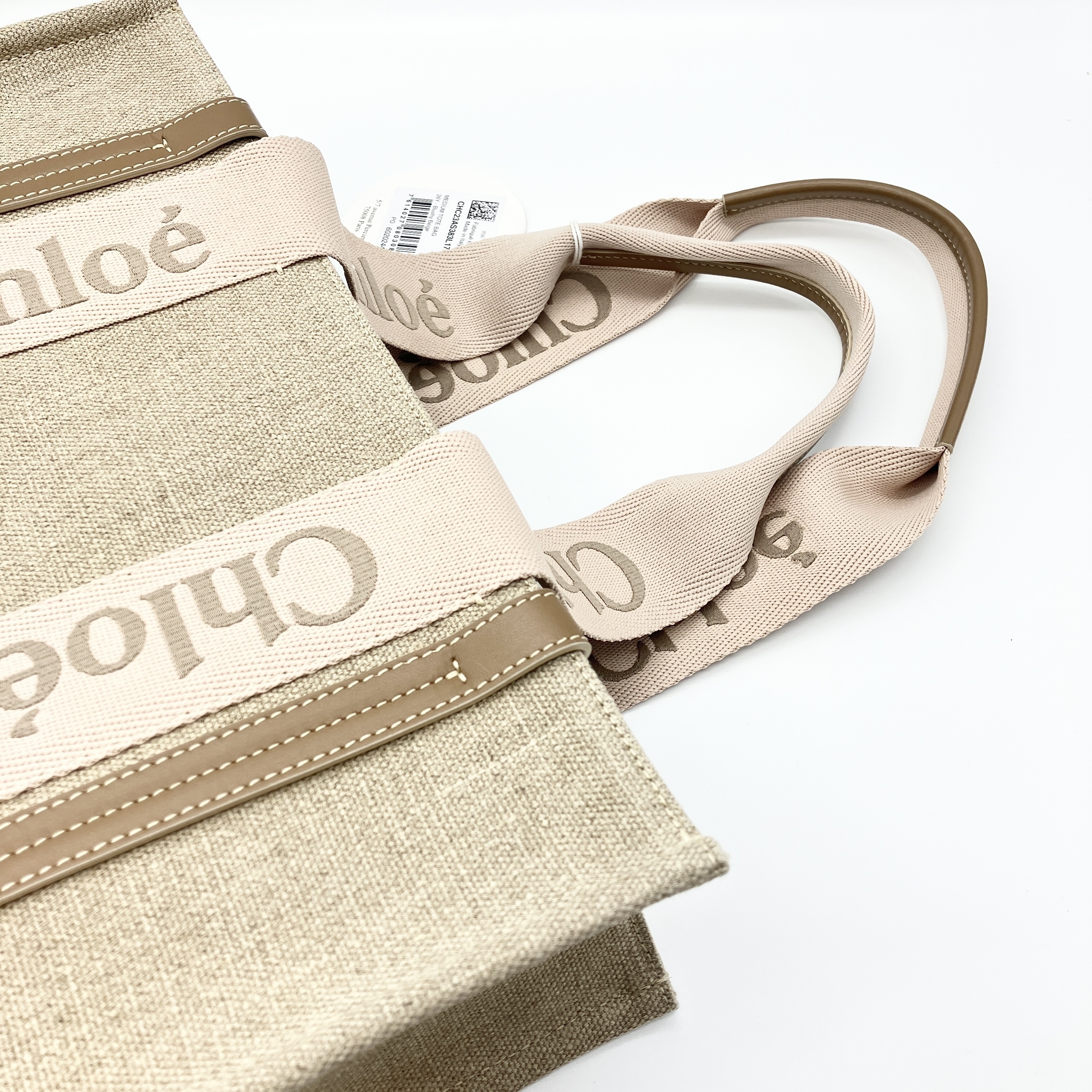 【国内在庫】CHLOE “WOODY”ミディアムトートバッグ