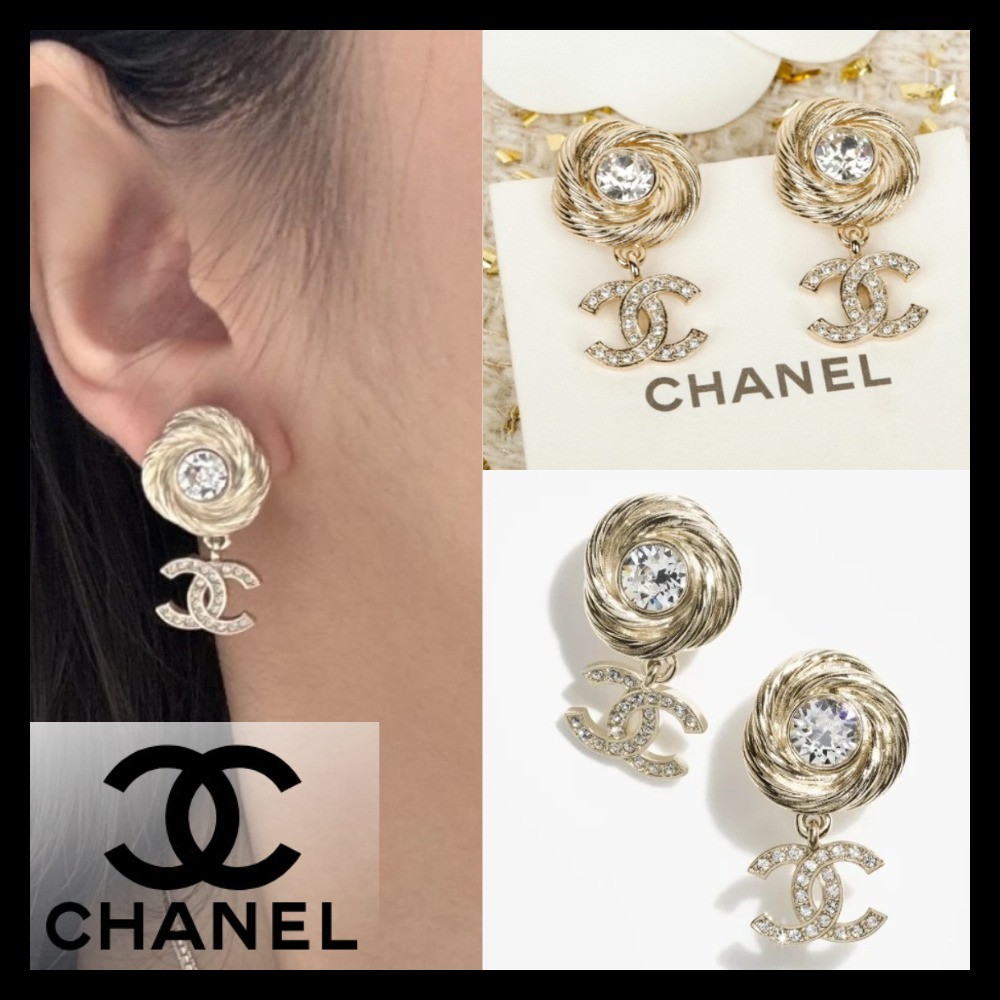 25SSピアス♡【CHANEL】ビジュークリスタル