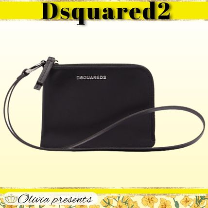 定価6.1万 DSQUARED2 ディースクエアード ロゴジップウォレット