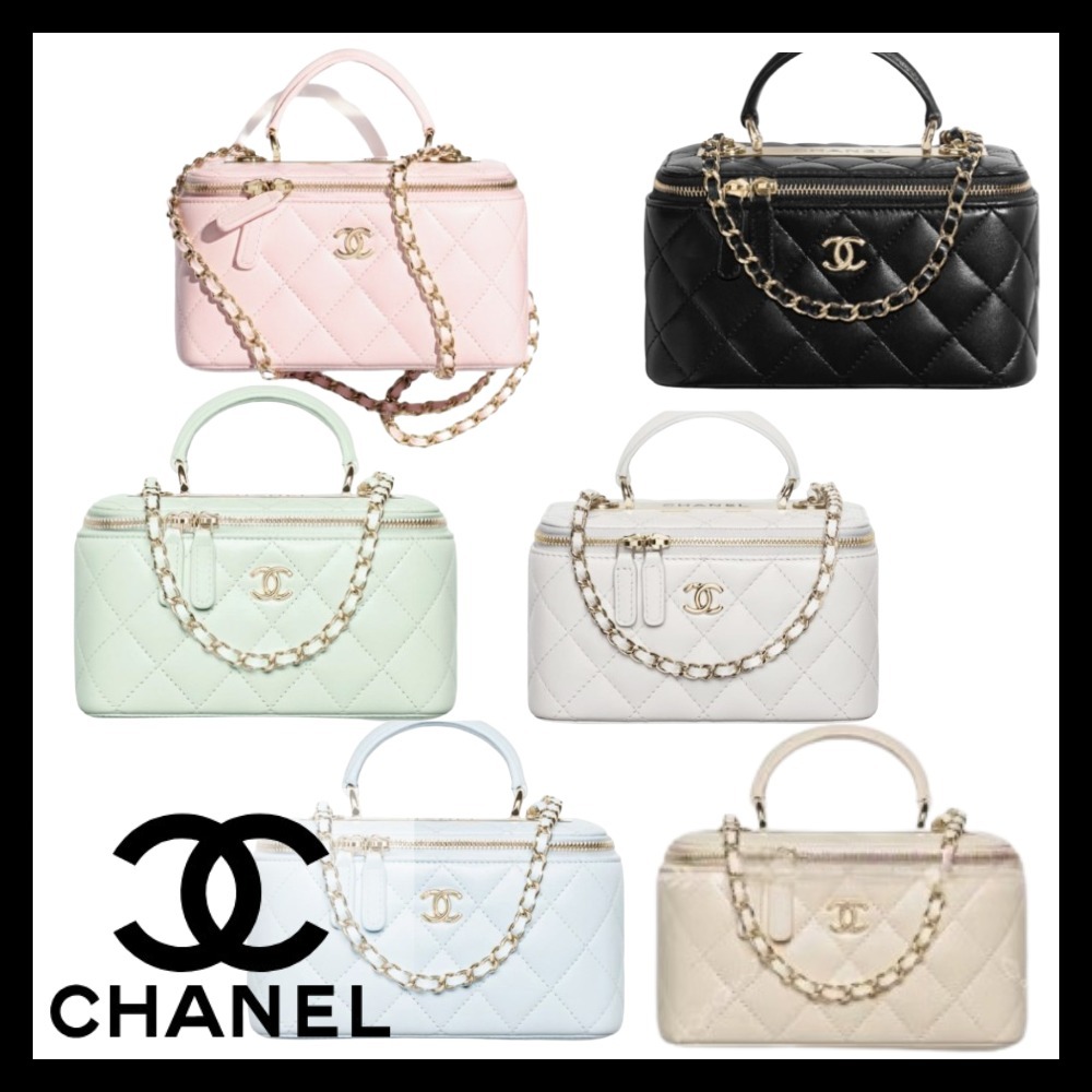 25S◆パステルカラーがかわいい♪【CHANEL】ヴァニティ バッグ