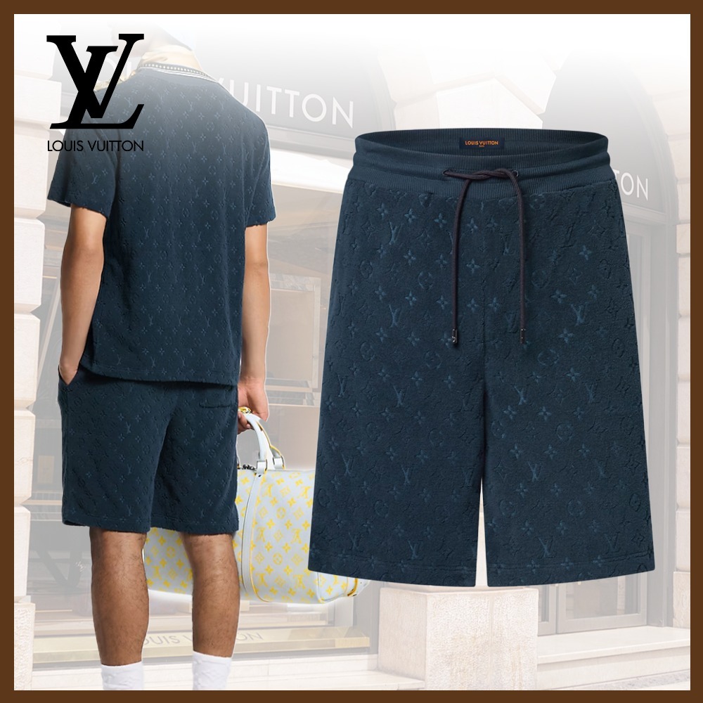 【上品☆】LV モノグラム フレンチテリー ハーフパンツ