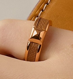 【華やかな手元】HERMES リング 《アテナ》 シンプル スタッズ