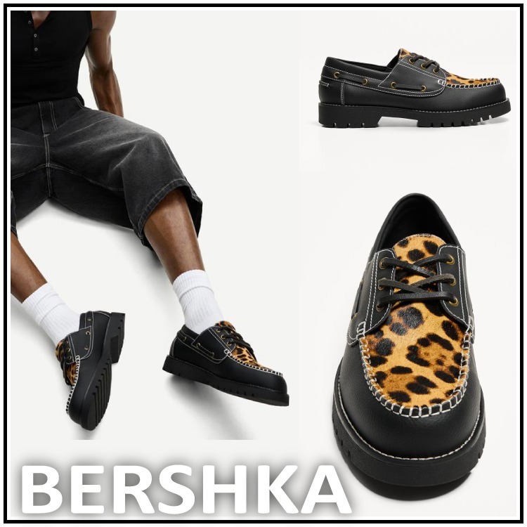 スペイン発♪ Bershka ☆アニマルプリント デッキシューズ