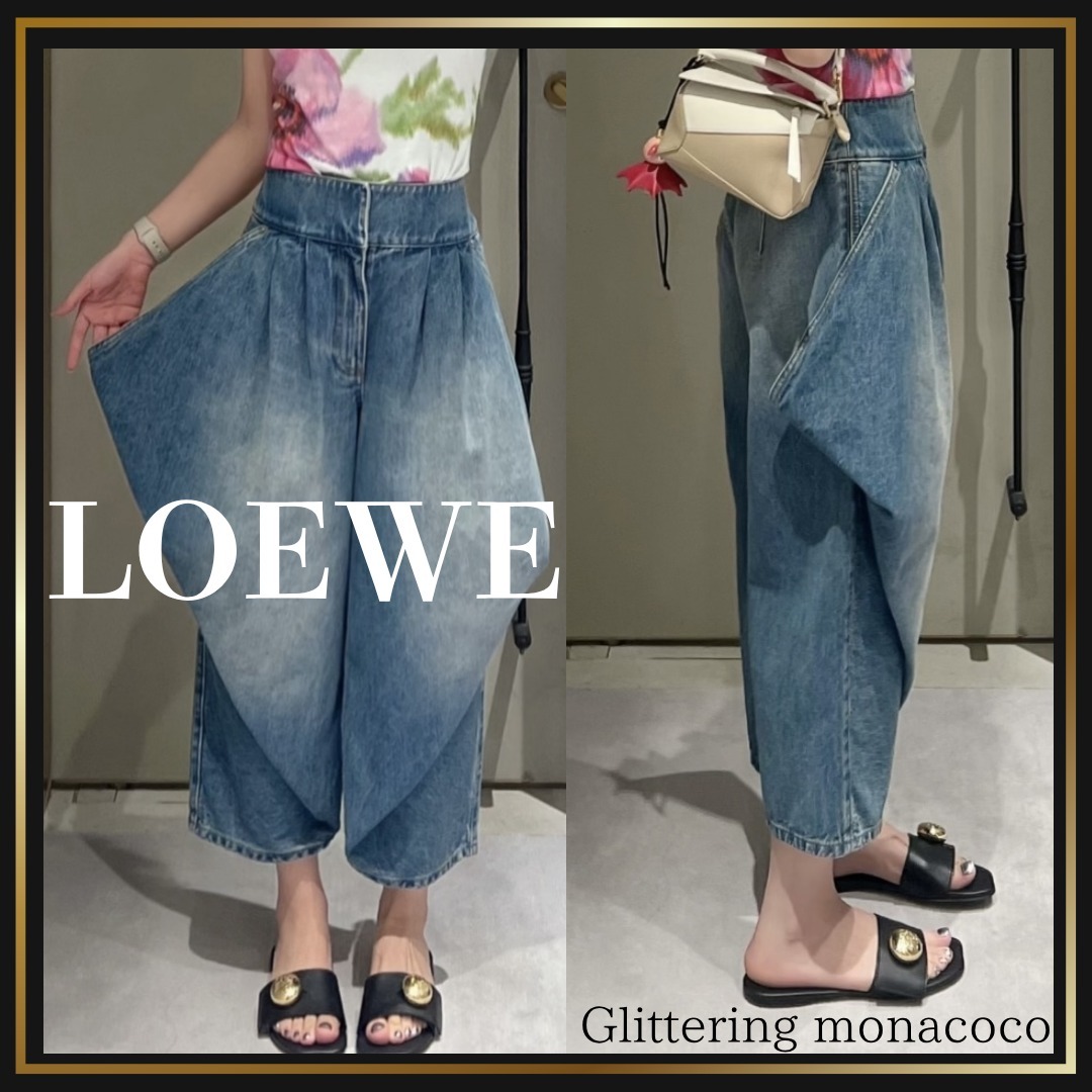 こなれ感漂う品のあるカジュアルさ*LOEWE*デニムパンツ