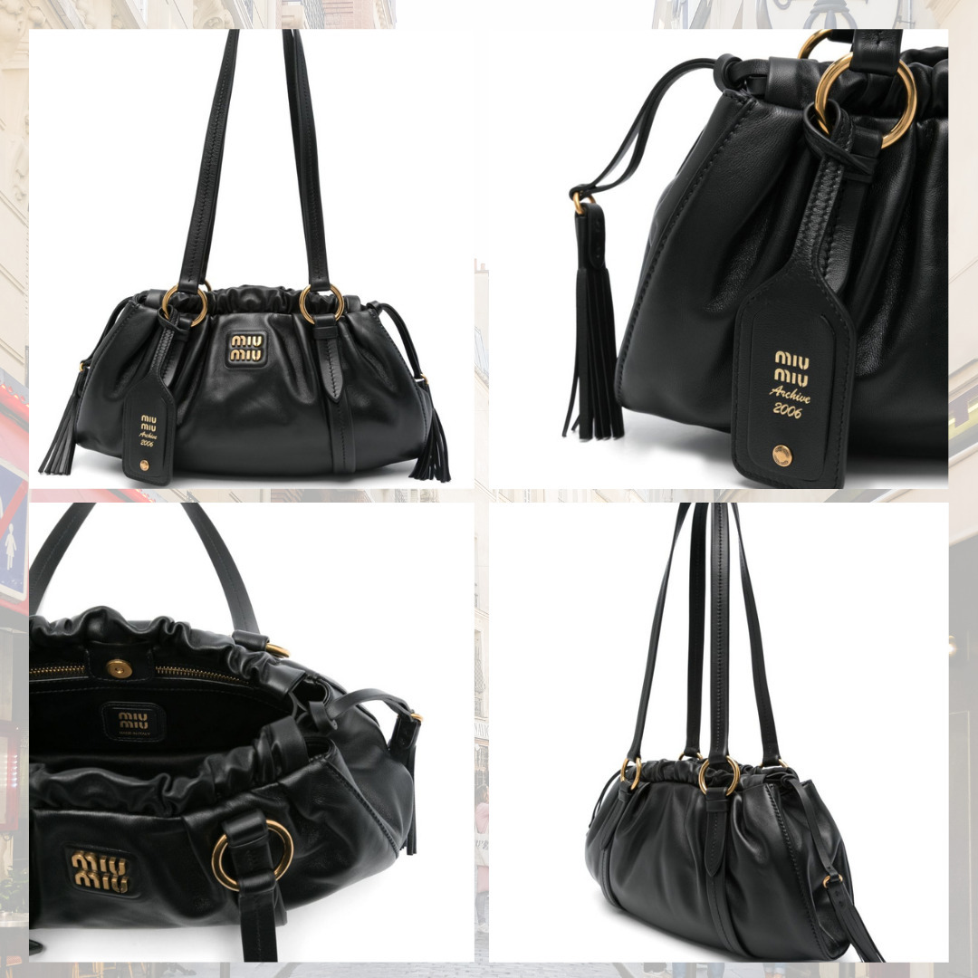 関税込 MIU MIU ジョワ ナッパレザー バッグ