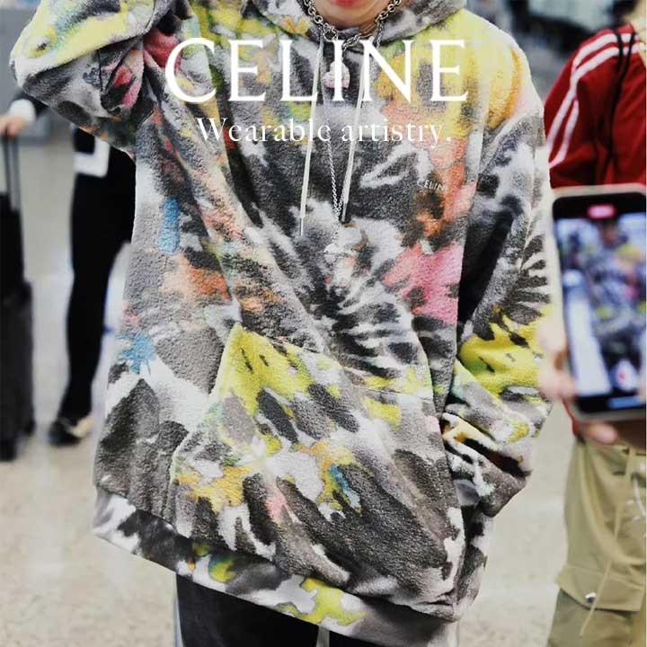 *韓国風コーデに最旬アイテム*【CELINE】テリーフーディー