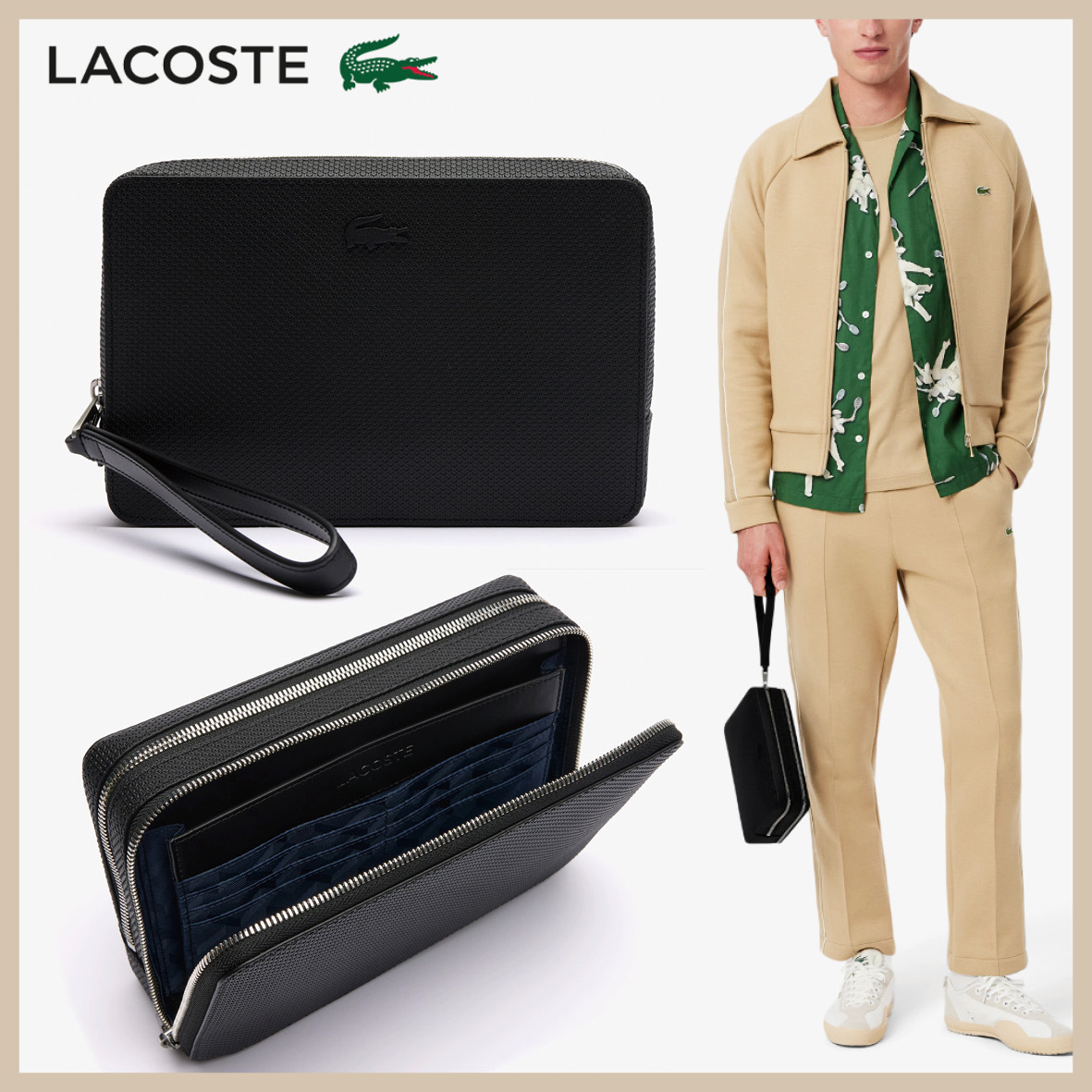 LACOSTE ● CHANTACO Clutch 送料無料