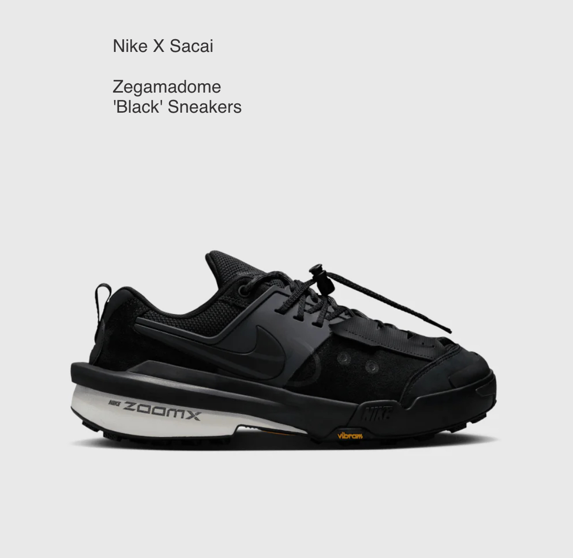 残りわずか！サカイ×NIKE コラボスニーカー ゼガマドーム
