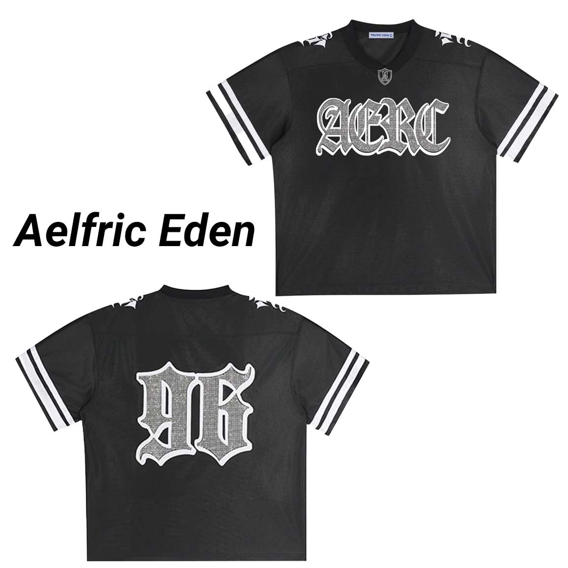 ◆Aelfric Eden◆Rhinestone Number Football Tシャツ 送料込