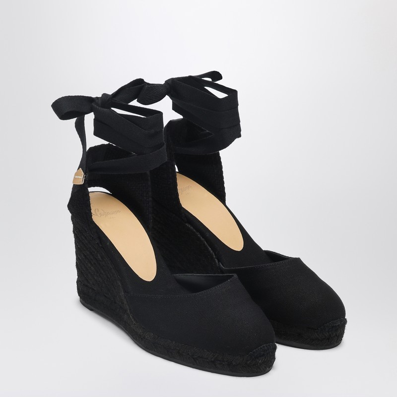 フラットシューズ CASTANER CARINA C/8/001 BLACK ESPADRILLES