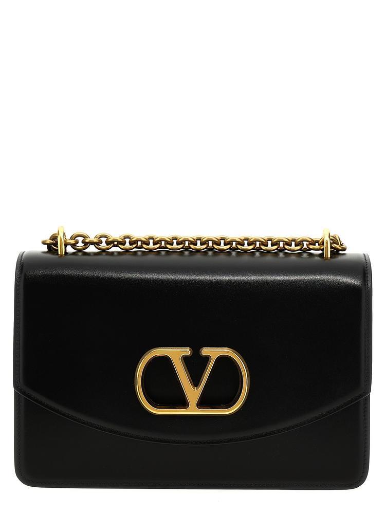 ショルダーバッグ・ポシェット Valentino Garavani Black Leather Vain Shoulder Bag
