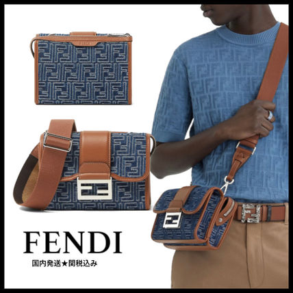 FEN ブルー（青）系 FENDI(フェンディ) ショルダーバッグ(メンズ